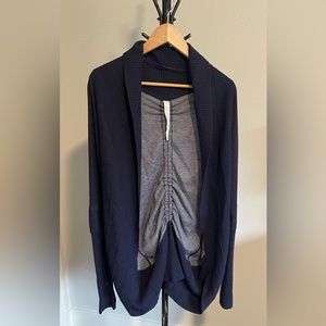 Lululemon - Navy blue Transformation Wrap Cardigan. Size 8